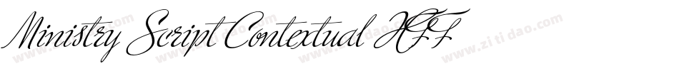 Ministry Script Contextual HFF字体转换